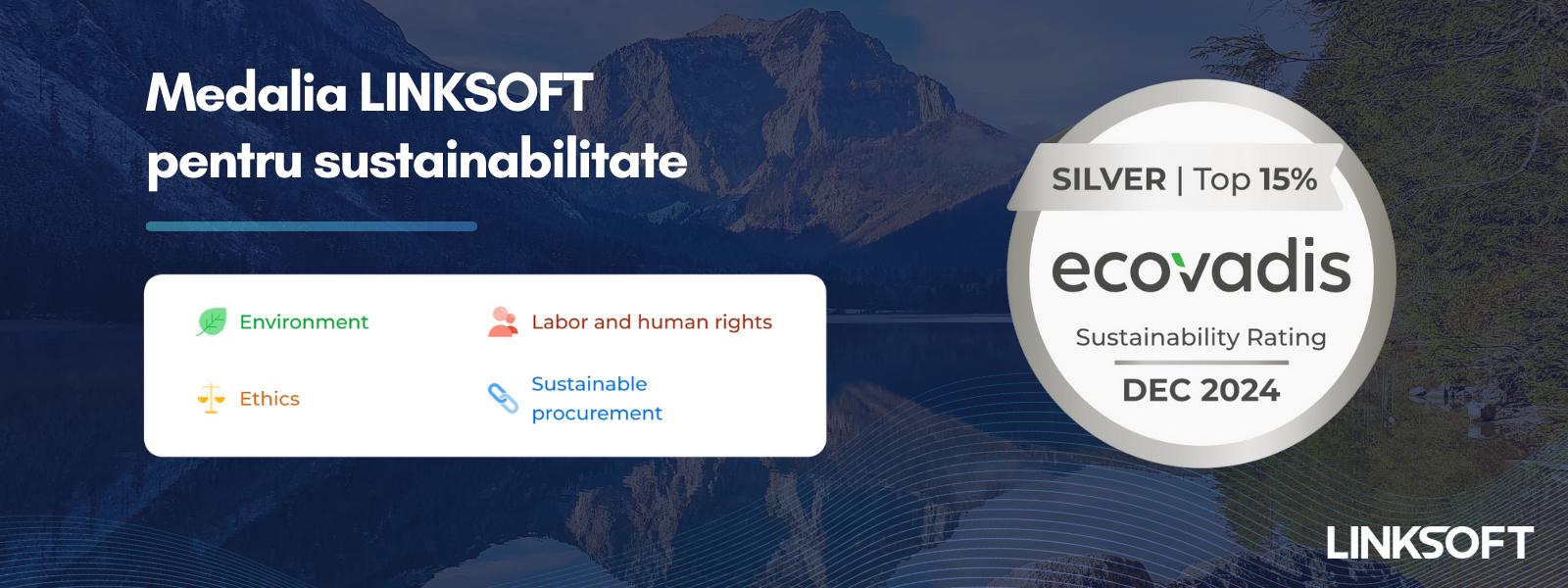 Medalia de Argint pentru Sustenabilitate - LINKSOFT